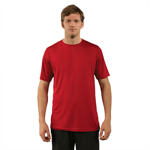 Solární tričko s krátkým rukávem - Mars Red