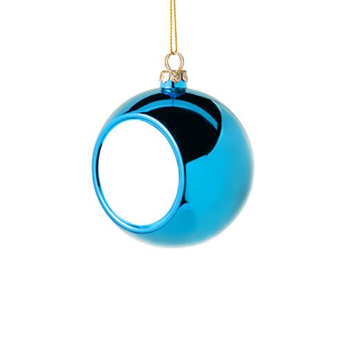 Baňka na vánoční stromeček Ø 6 cm pro sublimaci - modrá