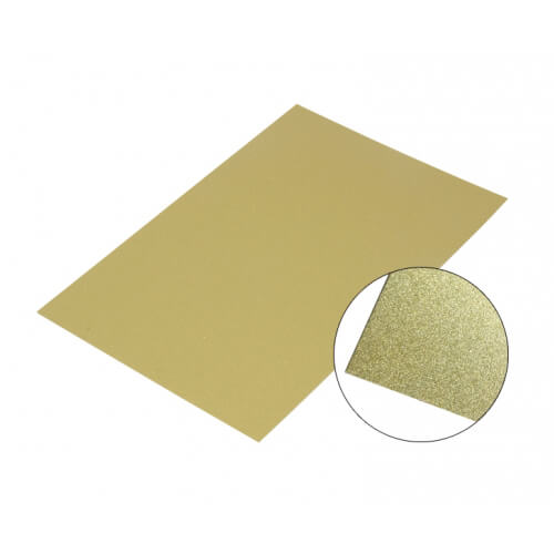 Hliníkový plech zlatý lesklý 10 x 15 cm sublimační termotransferový