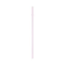 Jednoduché skleněné brčko 23 cm - růžové