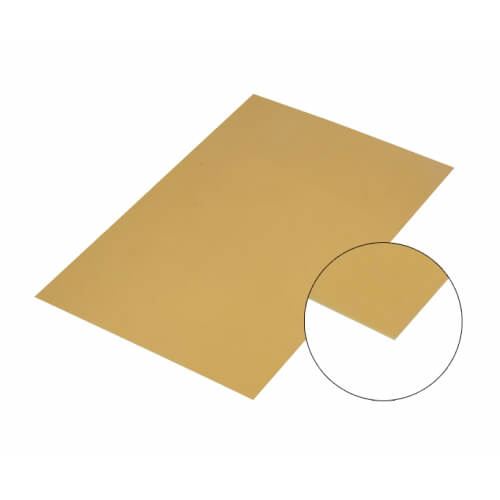Kovový plech zlatý 15 x 20 cm sublimační termotransferový