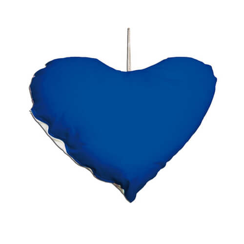 Mini povlak na polštářek srdce - přívěsek 26 x 20 cm pro sublimaci - modrý