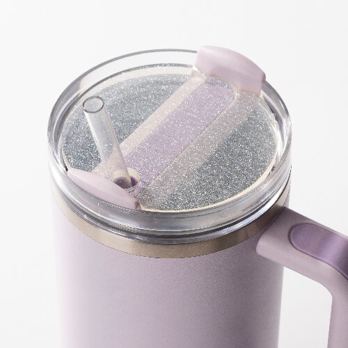 Akrylová jmenovka na hrnek 1200 ml se třpytkami pro sublimaci - poupě