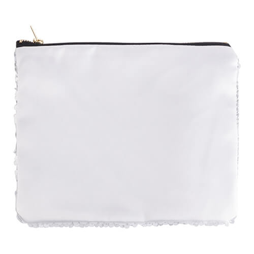 Kosmetická taška 20,5 x 16 cm s bílými flitry pro sublimaci