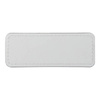 Kožený odznak 8,2 x 3,1 cm pro sublimaci - bílý