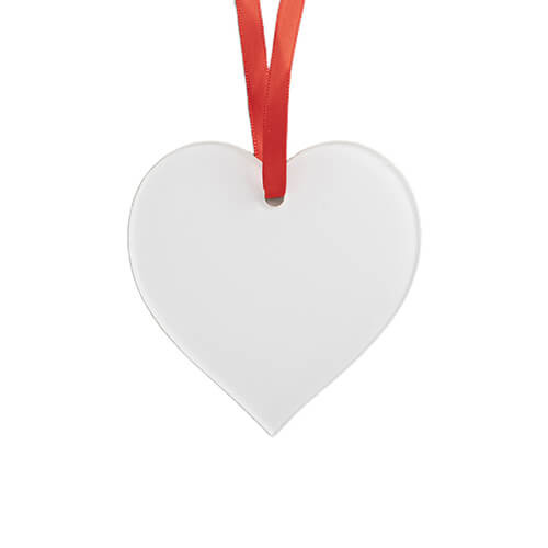 2 mm akrylový přívěsek pro sublimaci - srdce
