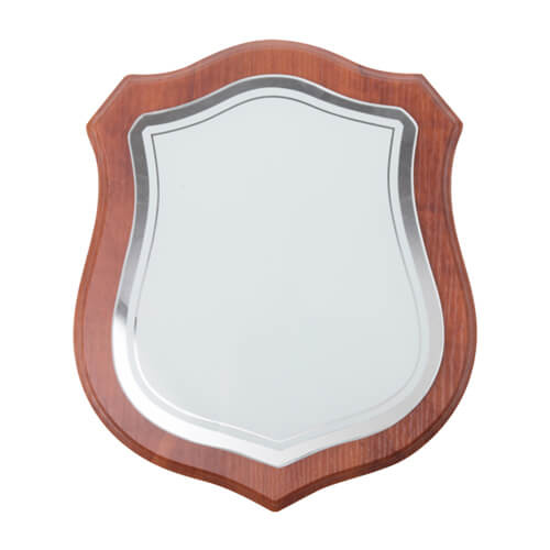 Skleněný rám - štít na hnědém podkladu MDF pro sublimaci