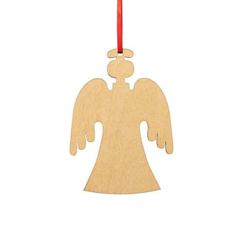 Dřevěný závěs na vánoční stromek pro sublimaci - anděl