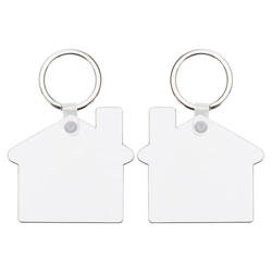 Oboustranný kroužek na klíče z MDF pro sublimaci - dům