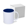 Hrnek 330 ml s tmavě modrým vnitřkem (JS Coating pro sublimaci) + krabička