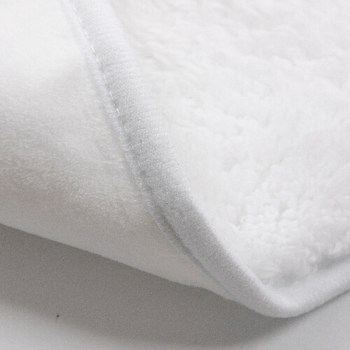 Deka z mikrovlákna a arktického rouna s kapucí pro sublimaci - bílá