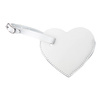 Kožená visačka na zavazadla pro sublimaci - bílé srdce