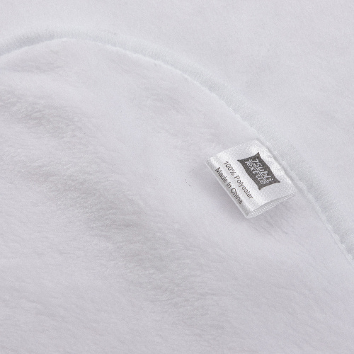 Deka Minky s kapucí pro sublimaci - bílá