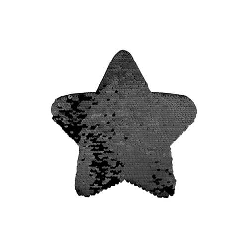 Dvoubarevné flitry pro sublimaci a textilní aplikace - černá hvězda
