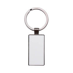 Oboustranný přívěsek na klíče 2,2 x 5,1 cm pro sublimaci - černý