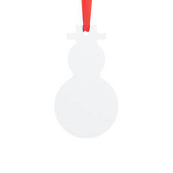 Plastový přívěsek pro sublimaci - sněhulák