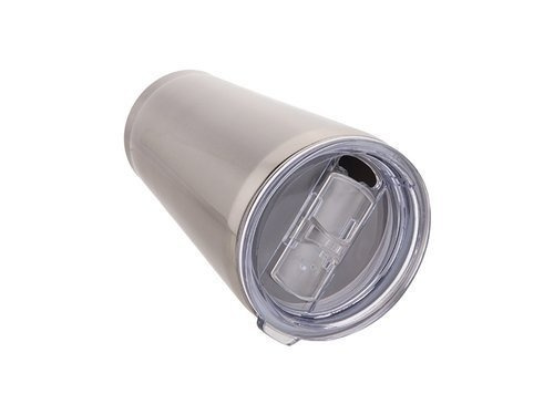Hrnek z nerezové oceli /tumbler/ 450 ml s víčkem pro sublimaci - stříbrný