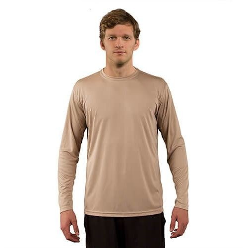 Solární tričko s dlouhým rukávem - Tan