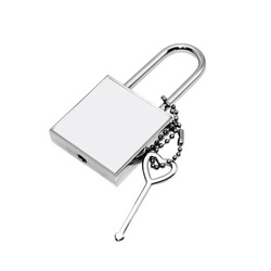 Čtvercový visací zámek 4 x 8 cm sublimační termotransferový