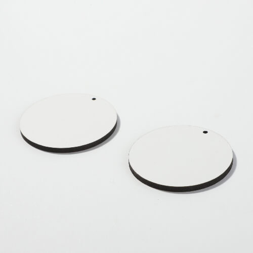 MDF náušnice pro sublimaci - velký kruh