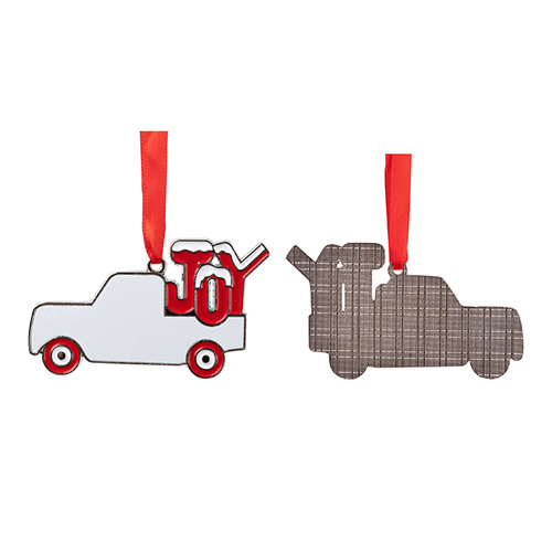 Kovová visačka na vánoční stromek pro sublimaci - pickup JOY