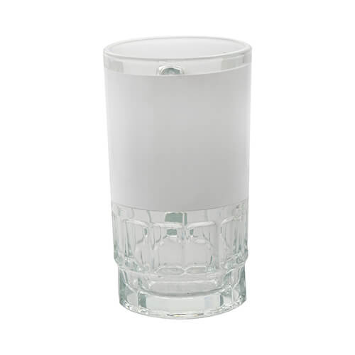 600 ml skleněný tankard s bílým rámem pro sublimaci
