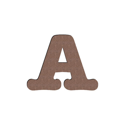 Dekorativní písmeno z MDF pro sublimaci 10 cm A