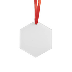 2 mm akrylový přívěsek pro sublimaci - šestiúhelník