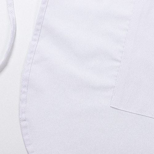 Bílá zástěra s kapsou pro dospělé na sublimaci