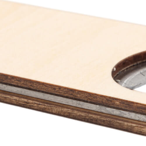 Otvírák na láhve z nerezové oceli a dřeva pro sublimaci