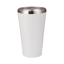 Hrnek z nerezové oceli /tumbler/ 450 ml bez víčka pro sublimaci - bílý