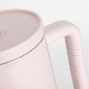 Nerezový cestovní hrnek 1200 ml s uchem a brčkem - světle růžový
