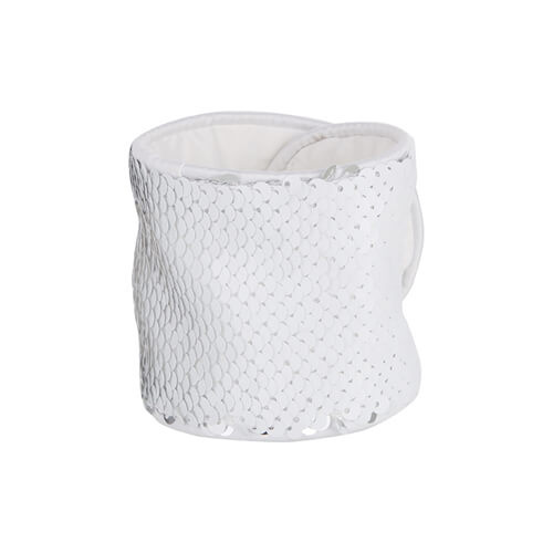 Náramek s flitry pro sublimaci - bílý