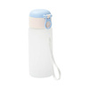 Dětská láhev 450 ml se silikonovým brčkem pro sublimaci - modrá