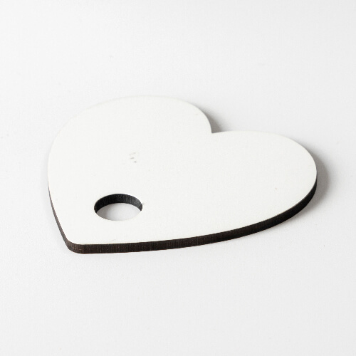 Vláknitá jmenovka pro hrnek 780 / 900 / 1050 / 1260 ml pro sublimaci - srdce