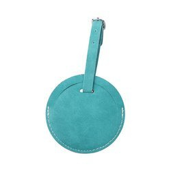 Kožená visačka na zavazadla pro sublimaci - zelený kruh