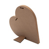 Fotorámeček - srdce z MDF pro sublimaci - 25,4 x 25,4 cm