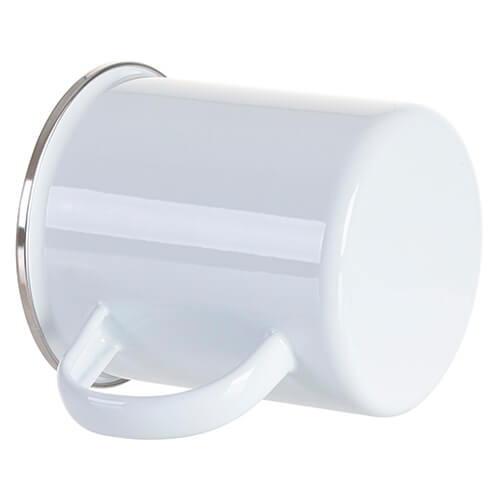 Kovový smaltovaný hrnek 500 ml pro sublimaci - bílý