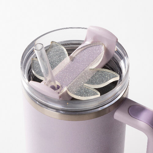 Akrylová jmenovka na hrnek 1200 ml se třpytkami pro sublimaci - list