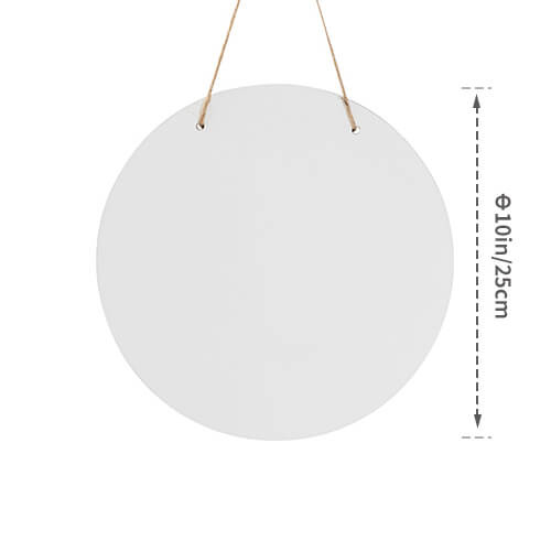 Věšák na dveře z MDF pro sublimaci - kruh Ø 25 cm