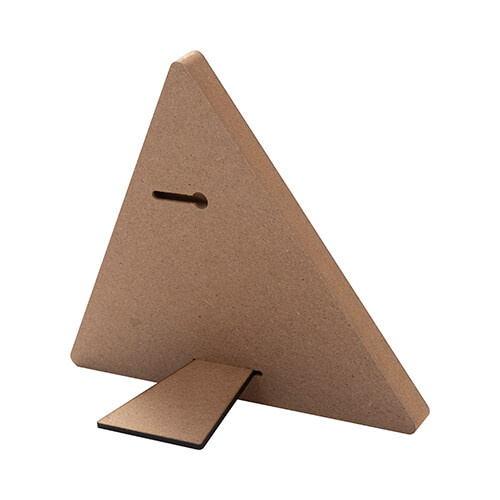 Trojúhelníkový fotorámeček z MDF pro sublimaci - 17,8 x 20,3 cm