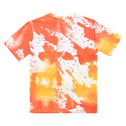 Tričko Cotton-Like Bělený Leopard Dreams Orange pro sublimaci