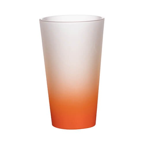 450 ml matná sklenice pro sublimaci - oranžový gradient