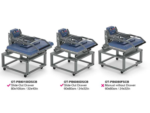 Tepelný lis OtterPro 60 x 80 cm s výsuvnou deskou