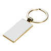 Oboustranný přívěsek na klíče 2,2 x 5,1 cm pro sublimaci - zlatý