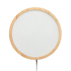 Kulatý dřevěný podstavec pro lampu LED