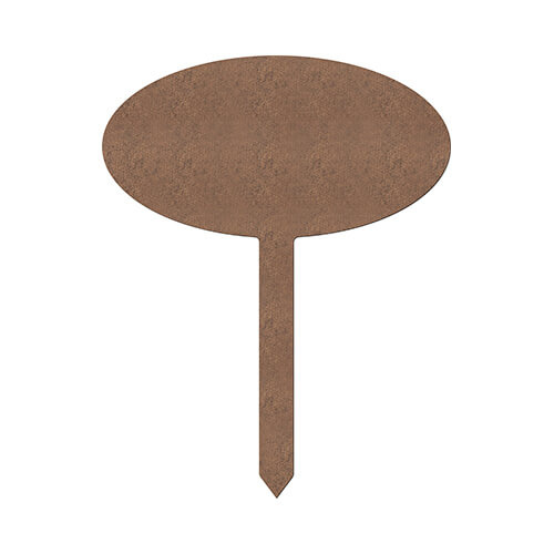 Zahradní plaketa 20 x 25 cm z MDF pro sublimaci - oválná