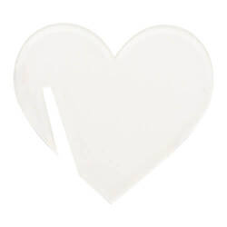 Akrylový skleněný závěs pro sublimaci - srdce