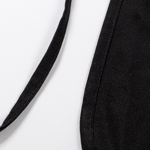 Černá zástěra s kapsou pro dospělé na sublimaci