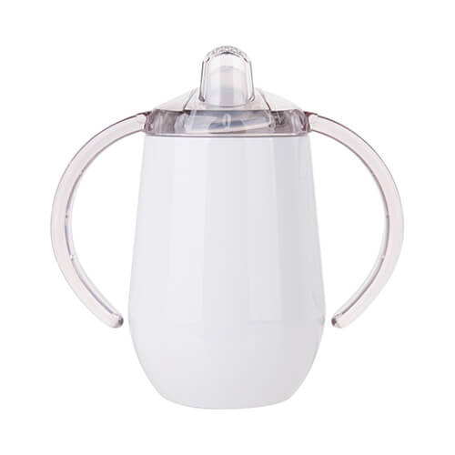 Nerezový hrnek na kapání o objemu 300 ml pro sublimaci - bílý